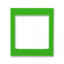 3901H-A00355 67  Rámeček jednonásobný s otvorem 55×55, střední, zelená
